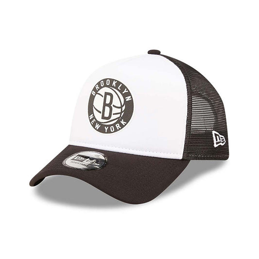 Cappellino A-Frame Trucker Block Brooklyn Nets Team Color bianco