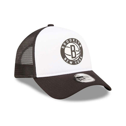 Cappellino A-Frame Trucker Block Brooklyn Nets Team Color bianco