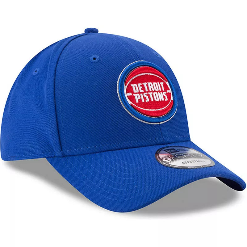 Cappellino visiera curva blu regolabile 9FORTY The League di Detroit Pistons NBA
