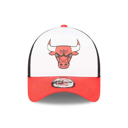 Cappellino A-Frame Trucker Chicago Bulls Team Color Block bianco
