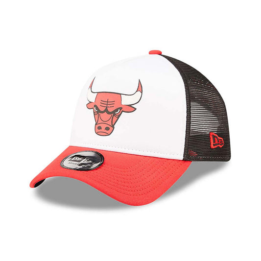 Cappellino A-Frame Trucker Chicago Bulls Team Color Block bianco