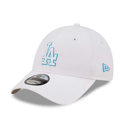 Cappellino 9FORTY Regolabile LA Lakers Neon Outline Bianco