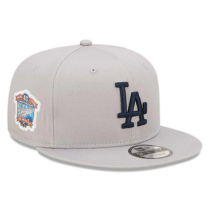 Cappellino 9FIFTY Snapback LA Dodgers Team Side Patch Grigio