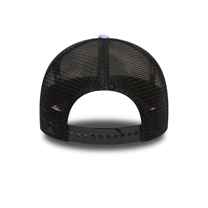 LA Lakers Cloud su tutto Stampa viola A-Frame Trucker Cap