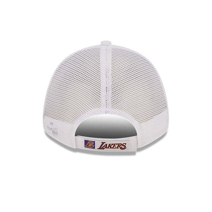 Cappellino 9FORTY A-Frame Trucker LA Lakers Home Field Bianco