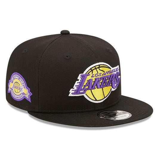 Cappellino 9FIFTY Snapback LA Lakers Team Side Patch Nero