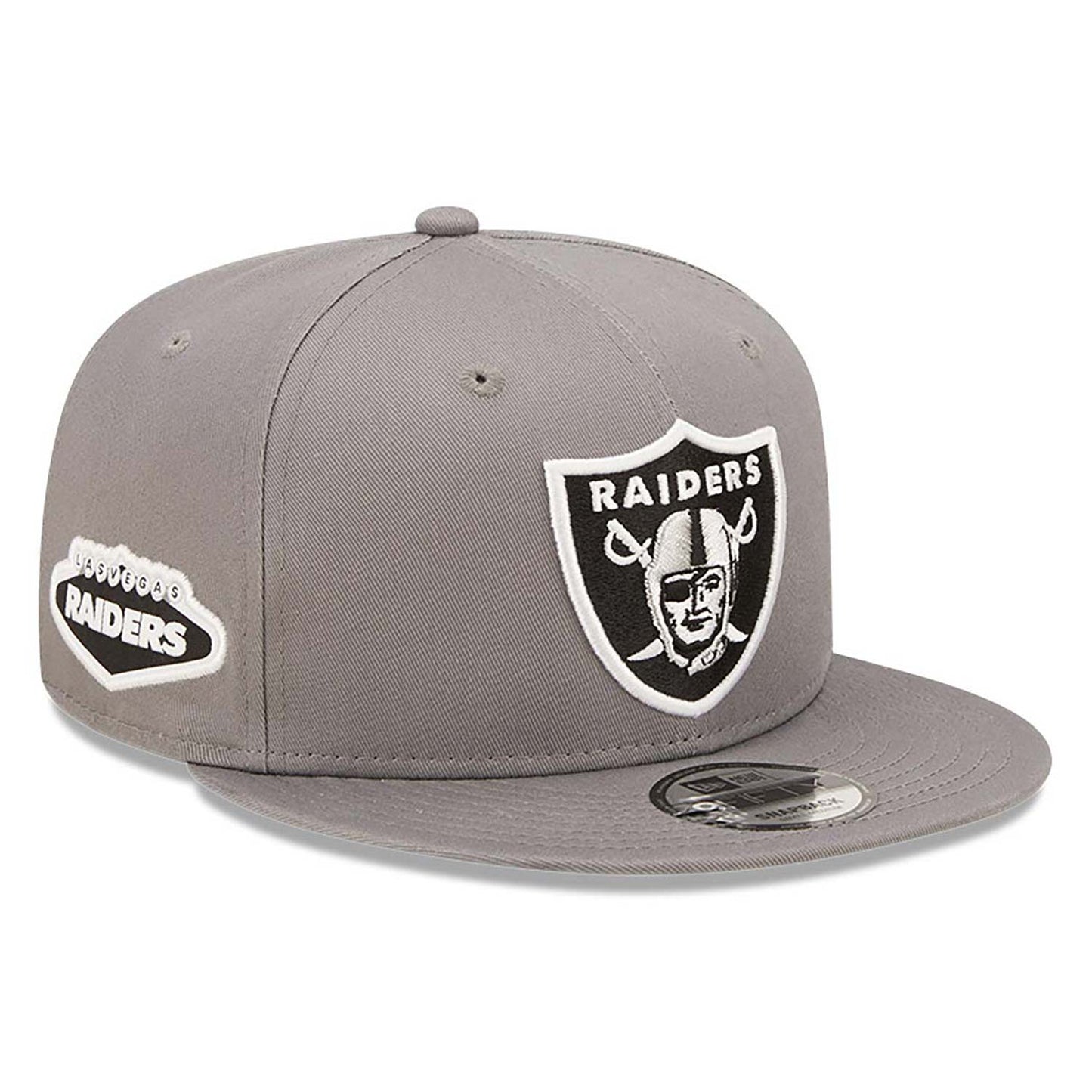 Cappellino 9FIFTY Snapback Las Vegas Raiders Team Patch Grigio