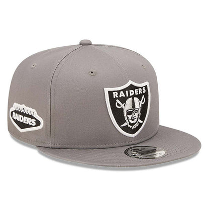 Cappellino 9FIFTY Snapback Las Vegas Raiders Team Patch Grigio