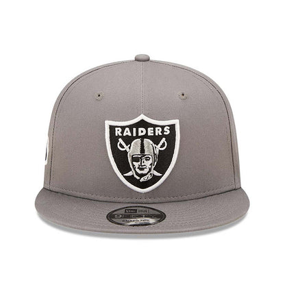 Cappellino 9FIFTY Snapback Las Vegas Raiders Team Patch Grigio