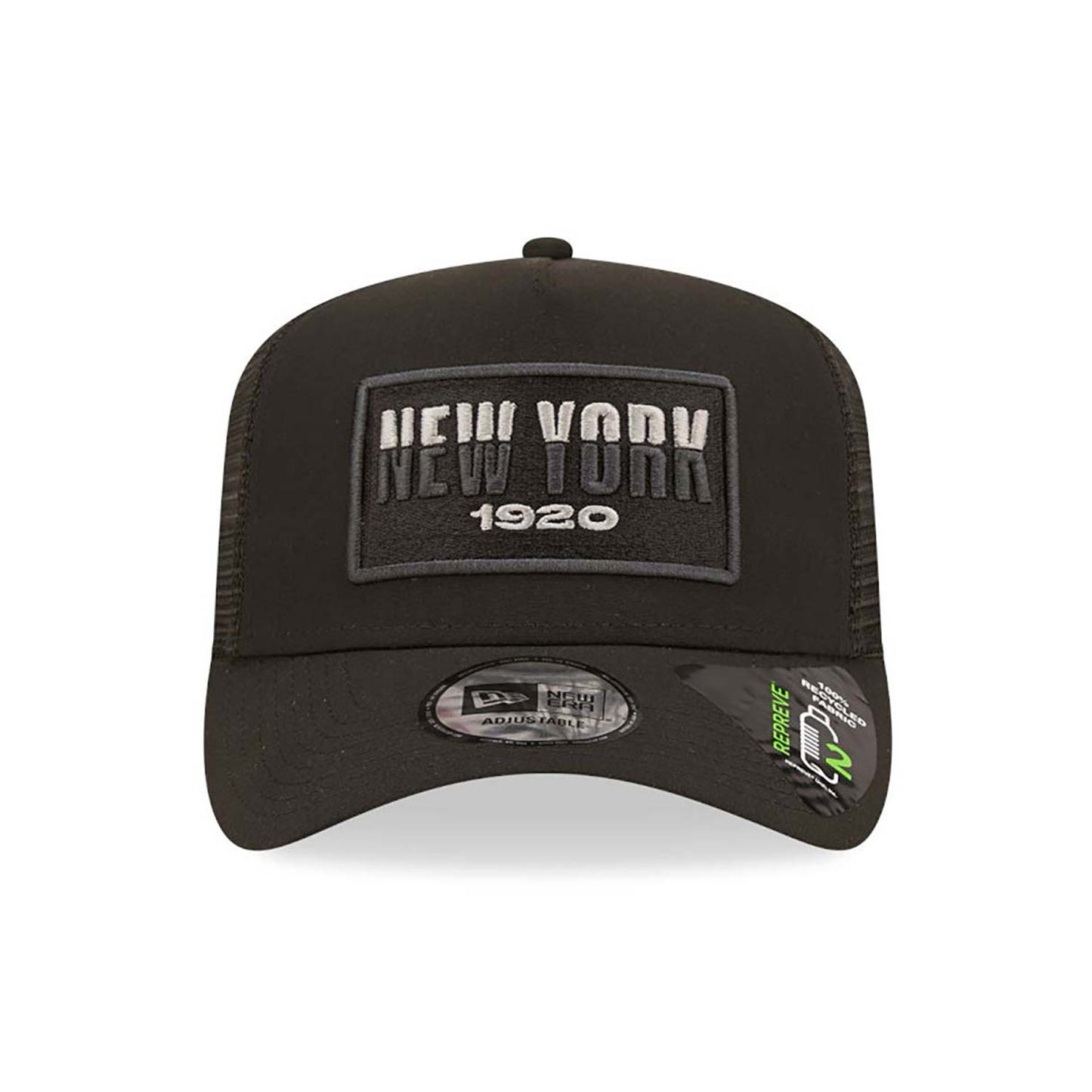 Cappellino A-Frame Trucker New Era Repreve USA State Nero