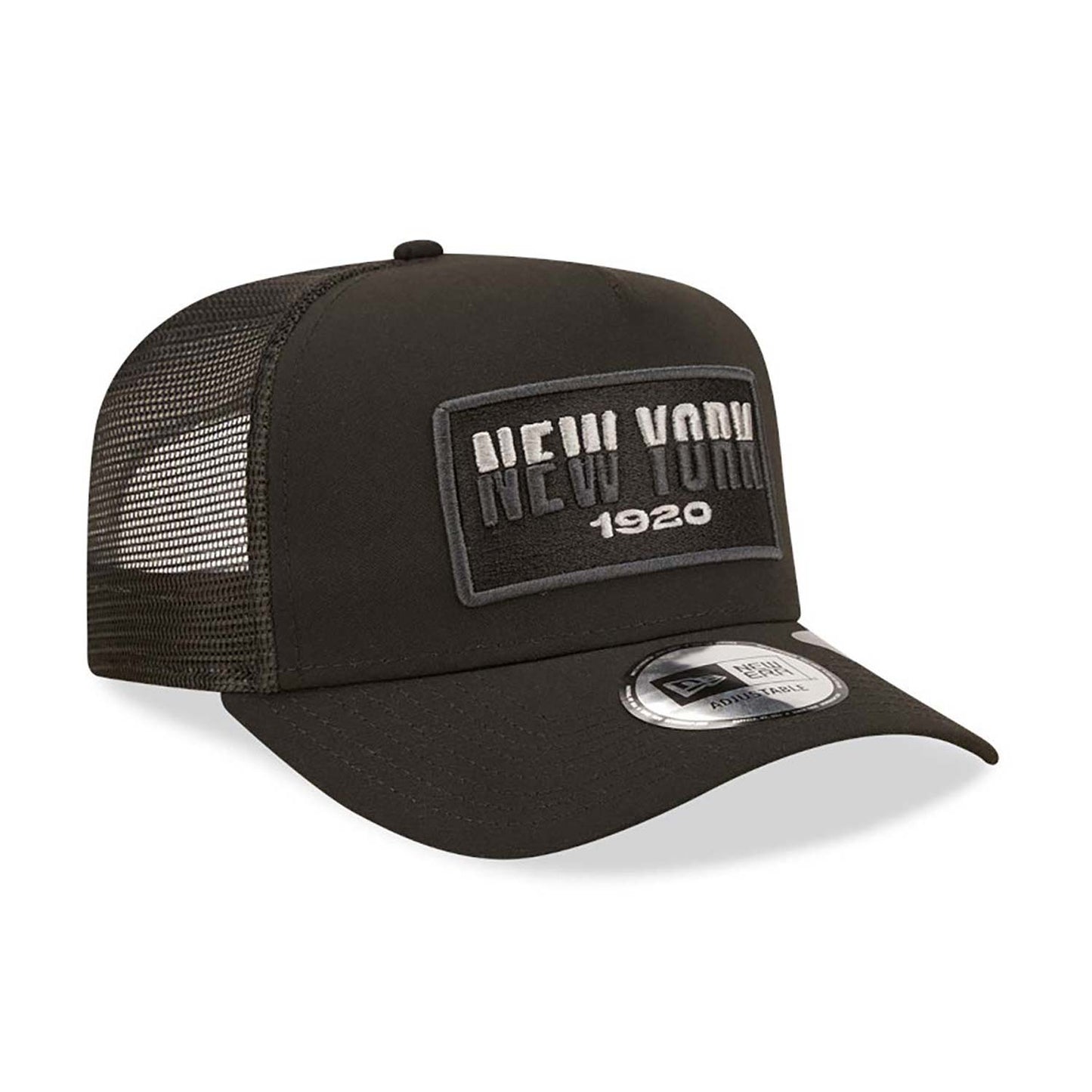 Cappellino A-Frame Trucker New Era Repreve USA State Nero