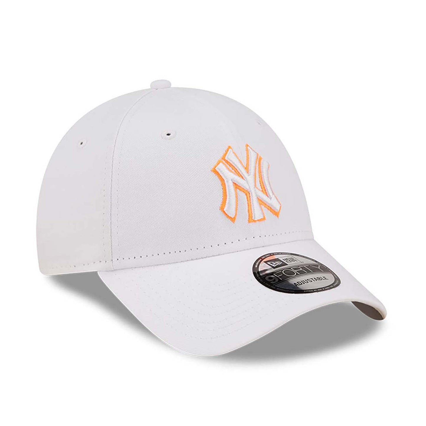Cappellino 9FORTY Regolabile New York Yankees Neon Outline Bianco