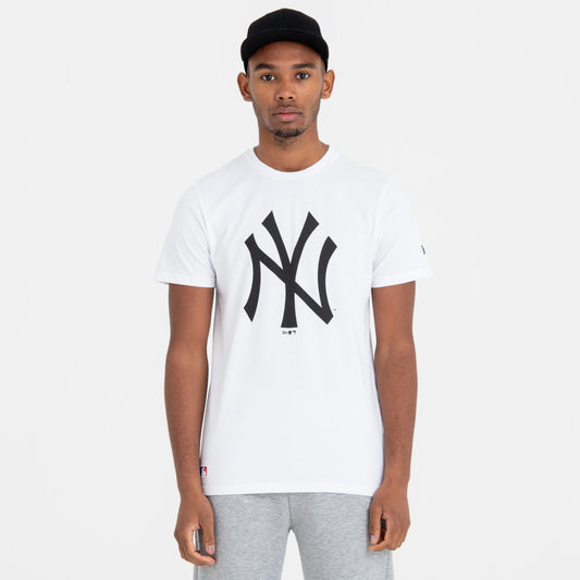 T-Shirt New York Yankees Team Logo Bianca