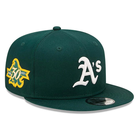 Cappellino 9FIFTY Snapback Oakland Athletics Team Side Patch Verde
