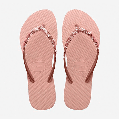 Havaianas Slim Glitter II rosa oro