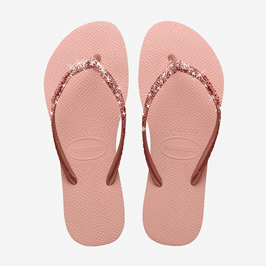 Havaianas Slim Glitter II rosa oro