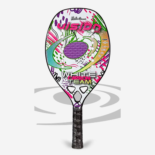 Racchetta Beach Tennis Vision White Carbon Team